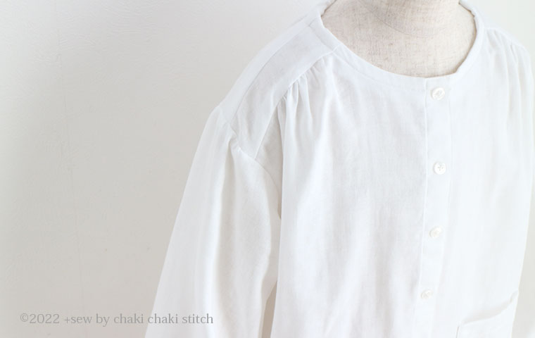 女の子ラテールワンピース型紙ドロップのぽわん袖